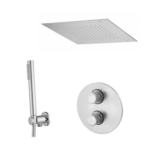 Potinkinė dušo sistema Paffoni Light su kvadratinė galva iš lubų  