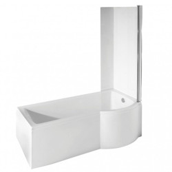 Akrilinė vonia Besco Inspiro 170cm su pasukama stiklo sienele Akrilinė vonia Besco Inspiro 170cm su pasukama stiklo sienele