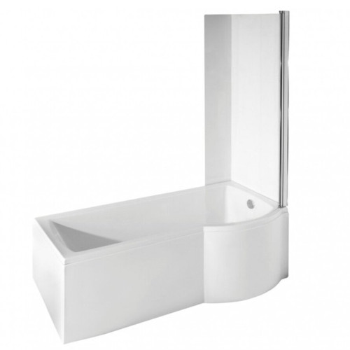 Akrilinė vonia Besco Inspiro 170cm su pasukama stiklo sienele