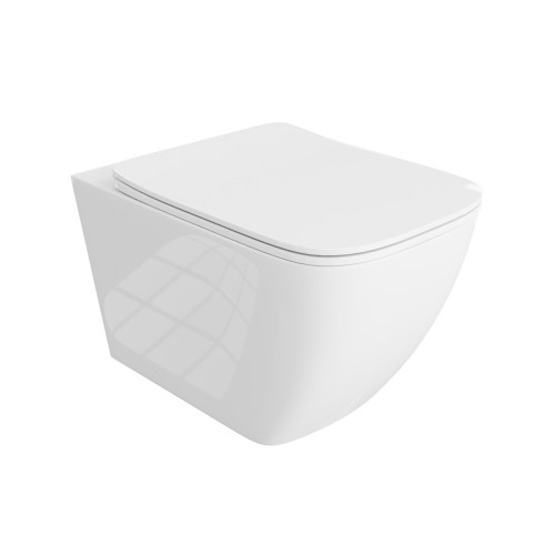 Pakabinamas klozetas Onil Rimless su lėtaeigiu dangčiu