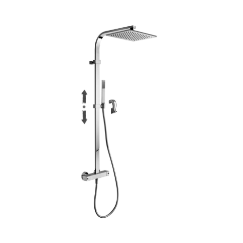 Virštinkinė Termostatinė dušo sistema Paffoni City rain shower