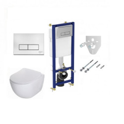 WC Komplektas 5in1 Ideal standart siauras rėmas + chromuotas mygtukas ir Deante Peonia Rimless pakabinamas klozetas su lėtaeigiu dangčiu WC Komplektas 5in1 Ideal standart siauras rėmas + chromuotas mygtukas ir Deante Peonia Rimless pakabinamas klozetas su lėtaeigiu dangčiu