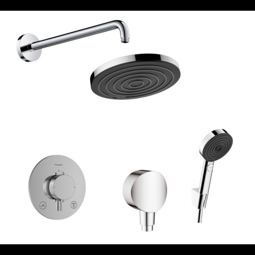 Potinkinė termostatinė dušo sistema HANSGROHE Pulsify S 260 mm, 1 jet, chromas