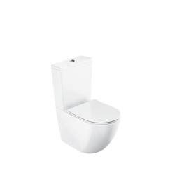 Pastatomas klozetas Ravak Elegant RimOff su su lėtaeigiu dangčiu Pastatomas klozetas Ravak Elegant RimOff su su lėtaeigiu dangčiu