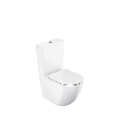 Pastatomas klozetas Ravak Elegant RimOff su su lėtaeigiu dangčiu