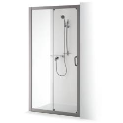 Baltijos brasta dušo sienelė nišoms SVAJA su slankiosiomis durelėmis , galimas profilių spalvų pasirinkimas