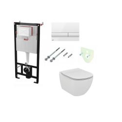 Komplektas 4 in1 Alcaplast rėmas + baltas mygtukas , Ideal Standard Tesi Aquablade klozetas su lėtaegiu dangčiu Komplektas 4 in1 Alcaplast rėmas + baltas mygtukas , Ideal Standard Tesi Aquablade klozetas su lėtaegiu dangčiu