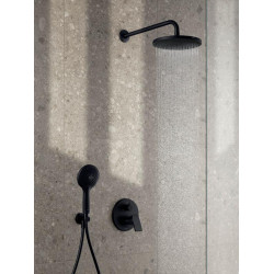 Juoda matinė potinkinė dušo sistema Duravit Titanum