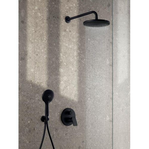 Juoda matinė potinkinė dušo sistema Duravit Titanum