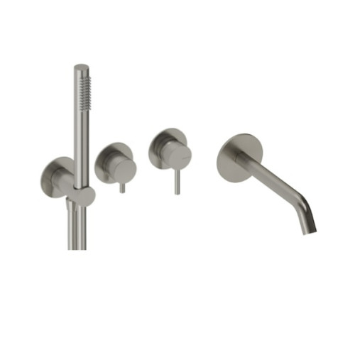 Sanycces Loop potinkinis vonios maišytuvas, nerūdijančio plieno