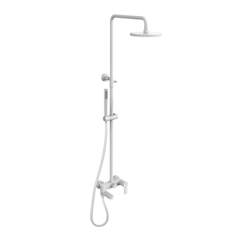 Virštinkinė dušo sistema su pripildymu voniai Paffoni Blue balta matinė